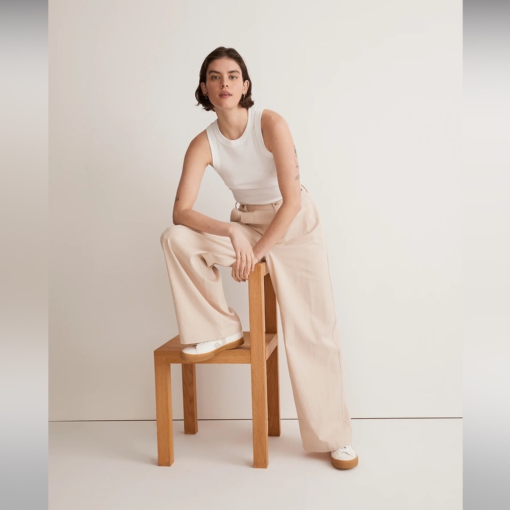 NWT Madewell The Harlow Wide-Leg Pant in Harvest Moon